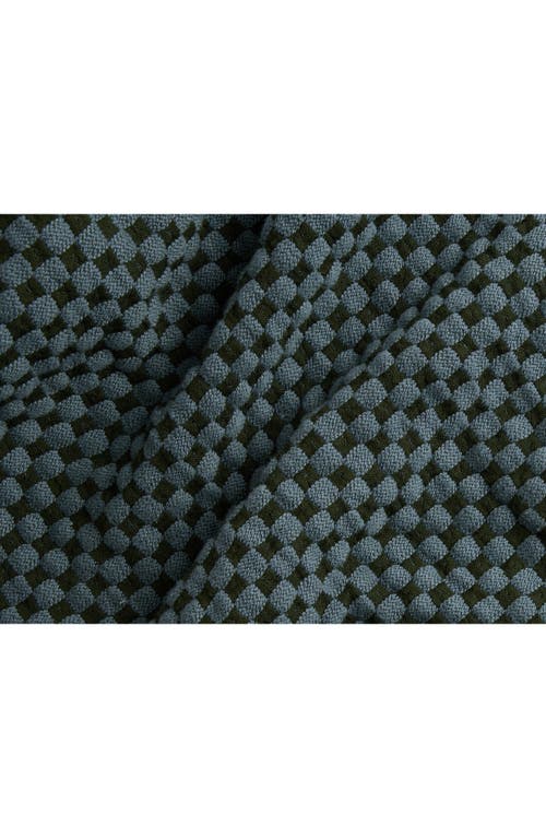 Parachute Keys Organic Cotton & Linen Jacquard Coverlet In Green