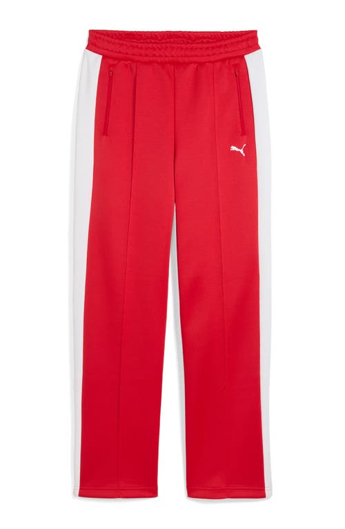 Puma T7 Always On Straight Track Pants In Red