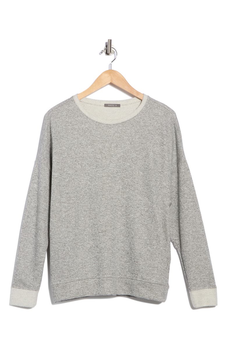 matty m. French Terry Sweatshirt, Alternate, color, Heather Grey