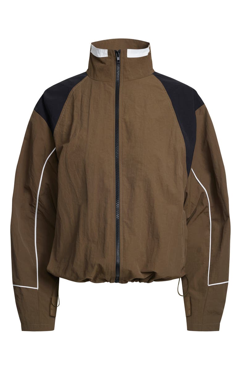 LIONESS Shoreline Colorblock Windbreaker Jacket, Alternate, color, Safari