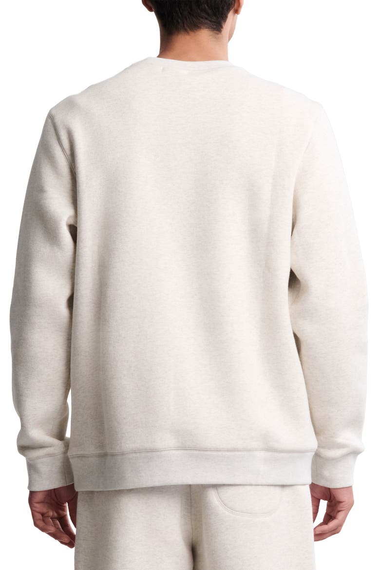 Fleece Crewneck Sweatshirt, Alternate, color, HE CREAM