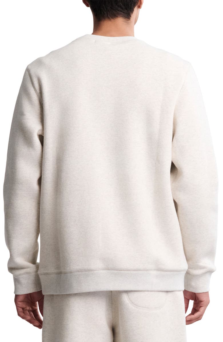 Barefoot Dreams<sup>®</sup> Fleece Crewneck Sweatshirt, Alternate, color, He Cream