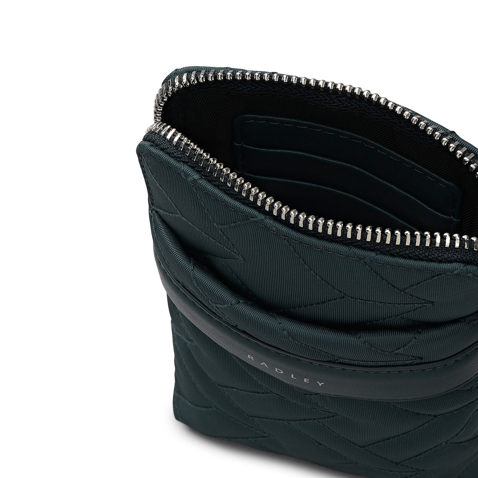 Radley Holland Park - Quilt Medium Zip Around Phone Crossbody Bag, Alternate, color, Teal