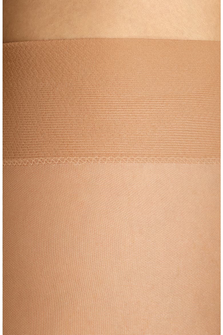 Sheer Compression Knee High Socks, Alternate, color, BUTTERSCOTCH