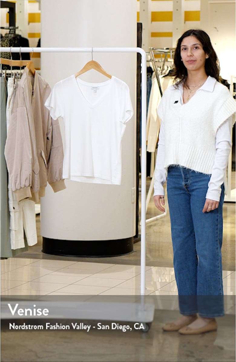 Everyday V-Neck Pima Cotton Blend T-Shirt, sales video thumbnail