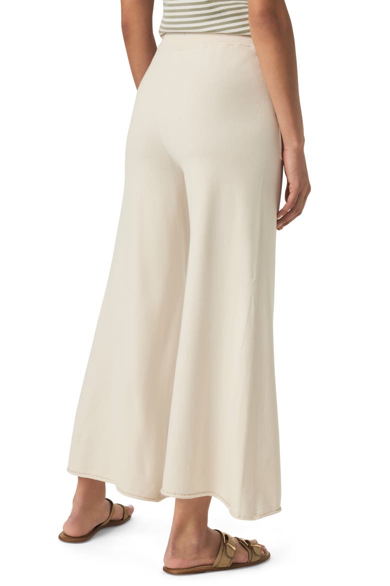 Veronica Crop Wide Leg Sweater Knit Pants, Alternate, color, MOONSTONE/ SOFT VOB