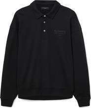 AllSaints Xander Logo Graphic Polo Sweatshirt