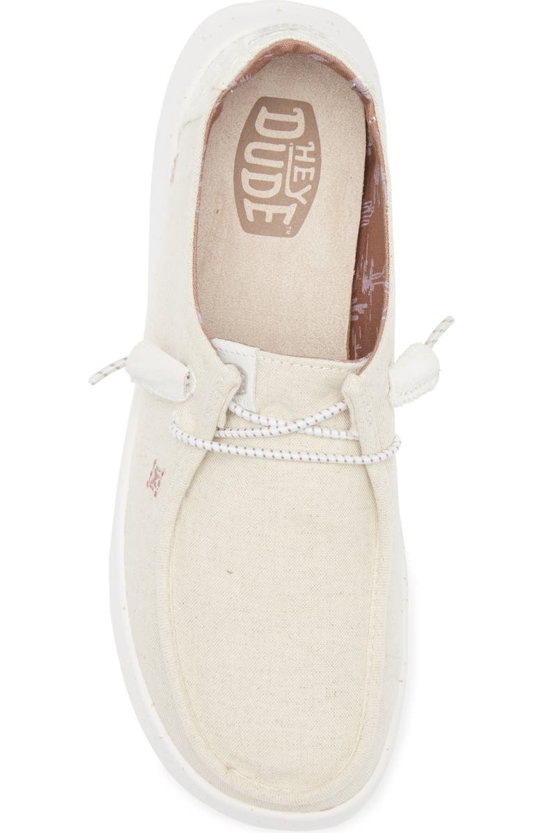 Hey Dude Wendy Peak Chambray Slip-On Moc Toe Shoe, Alternate, color,