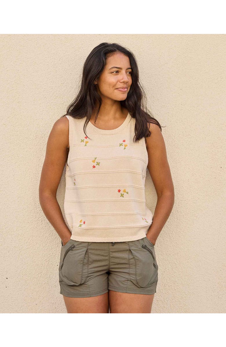 Toad & Co Bianca Crew Tank Embroidered, Alternate, color, 