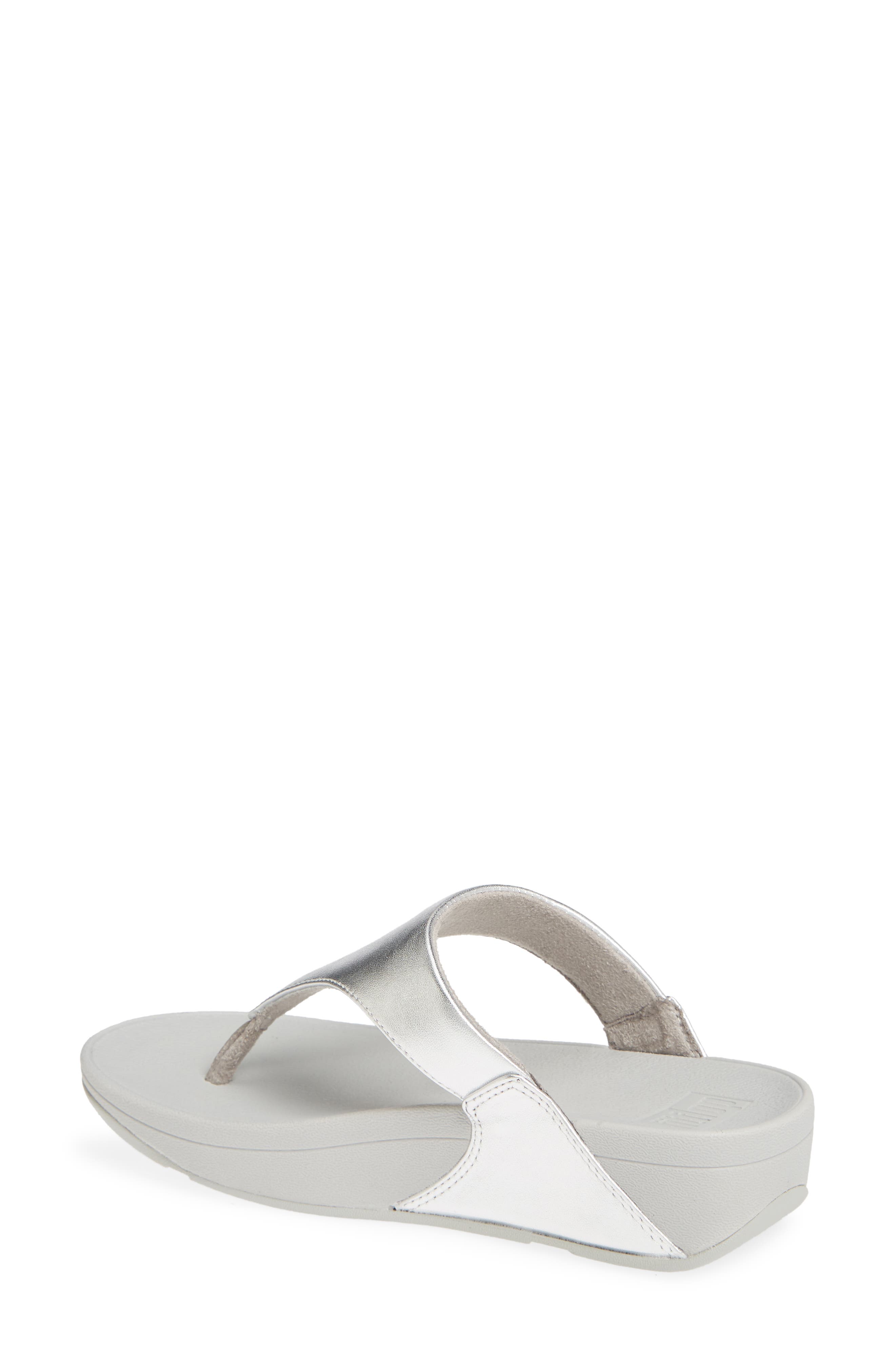 FitFlop Lulu Flip Flop, Alternate, color, Silver
