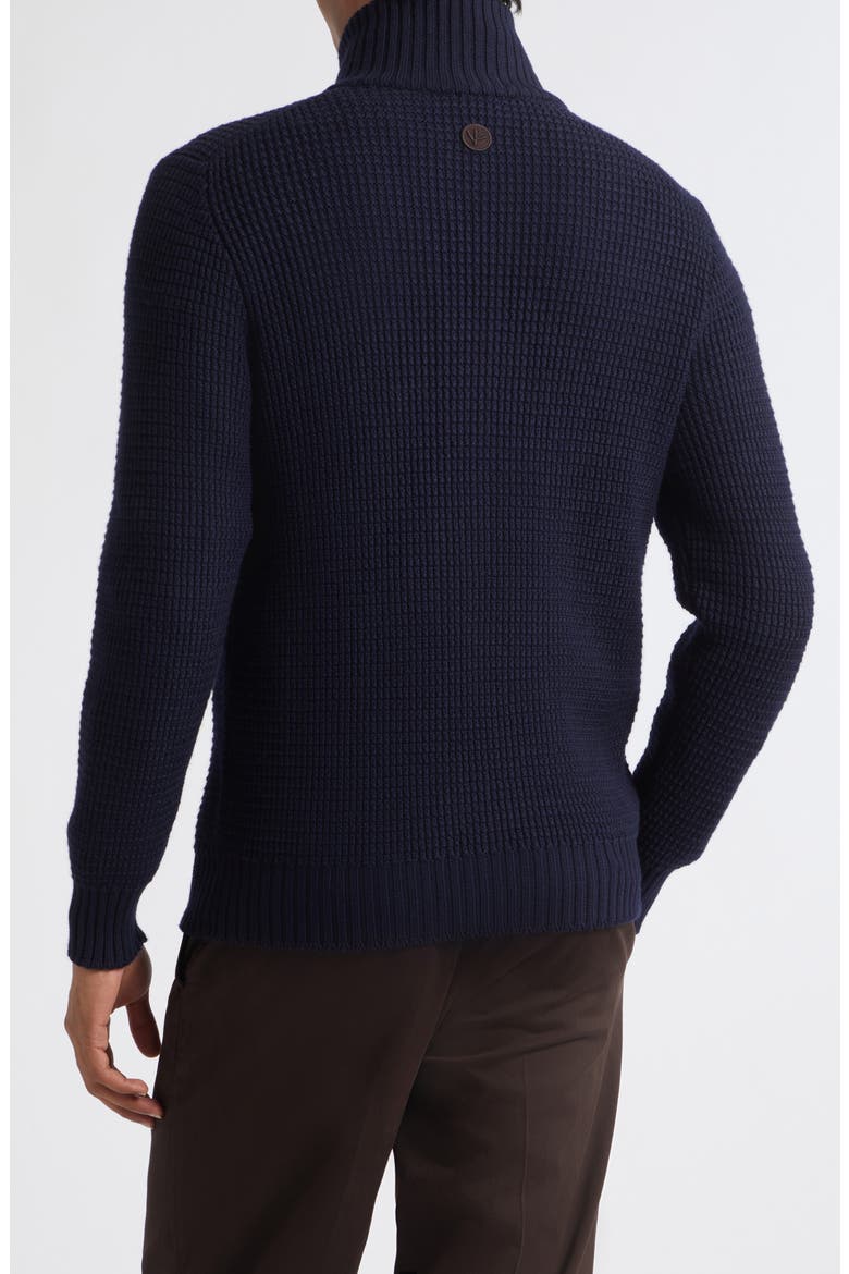 Wool Bomber Cardigan, Alternate, color, NAVY