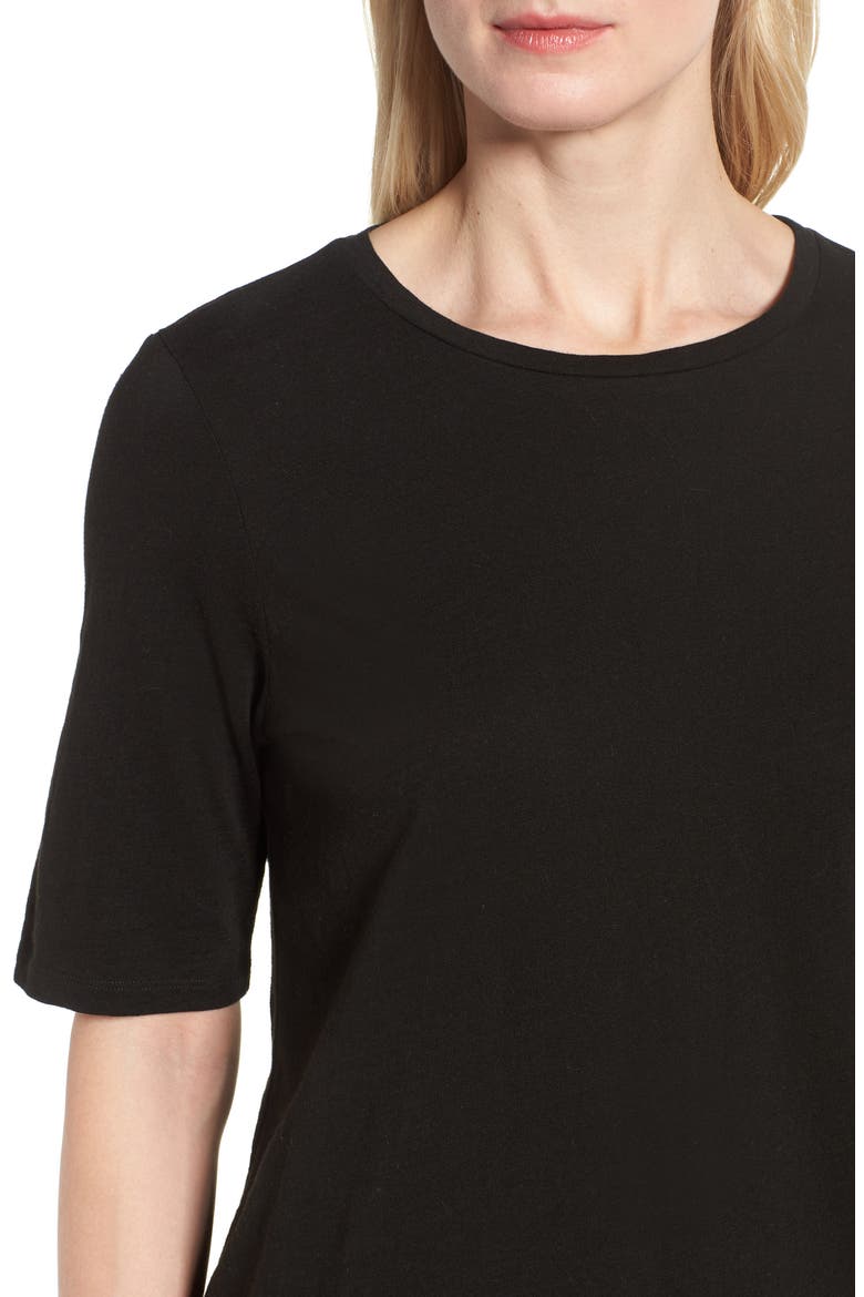 Crewneck Tee, Alternate, color, BLACK