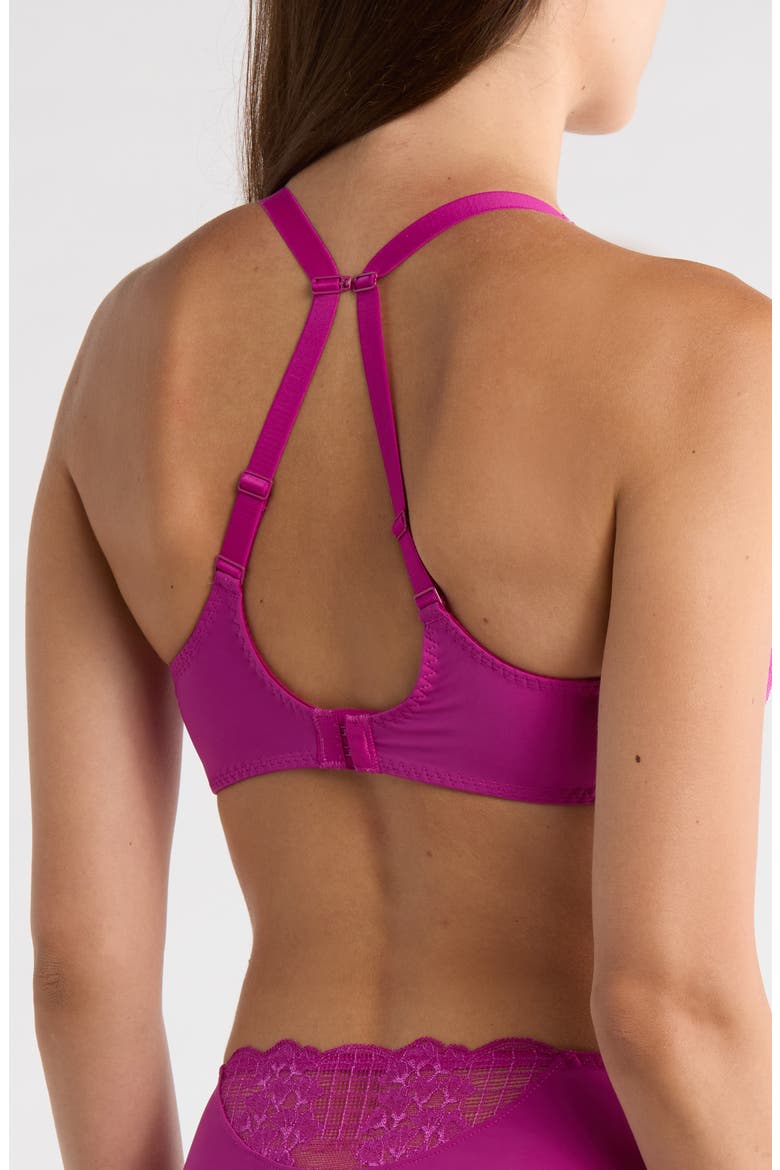 Reve Underwire 3D Plunge Bra, Alternate, color, AZALEA