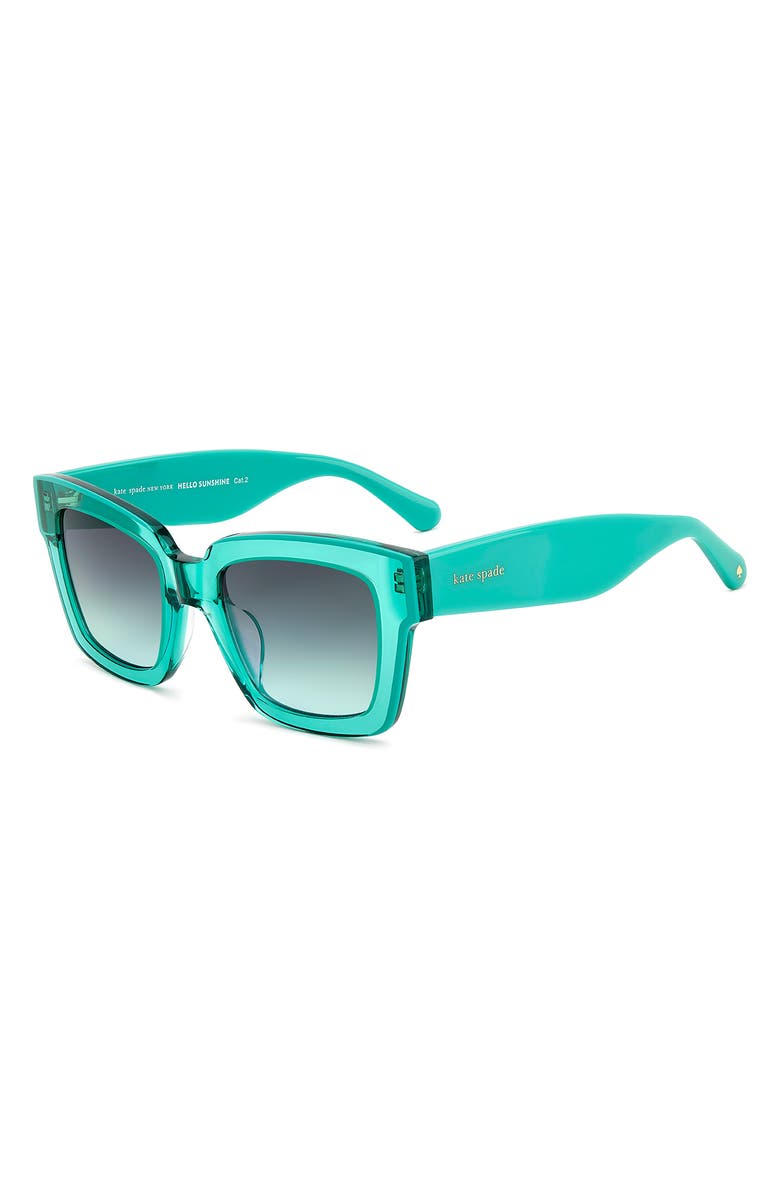 Kate Spade New York brynne 51mm square sunglasses, Alternate, color, Green