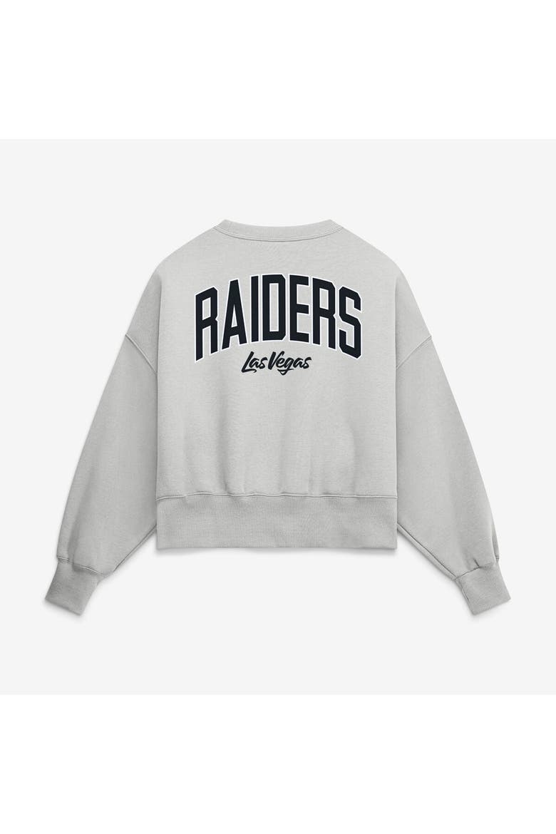 Women's Nike  Gray Las Vegas Raiders Oversized Primetime Phoenix Fleece Sweatshirt, Alternate, color, Gray