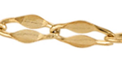 FUZION CREATIONS FUZION CREATIONS 14K GOLD MIRROR LINK ANKLET 