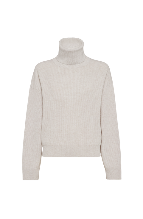 Wool, cashmere and silk sweater