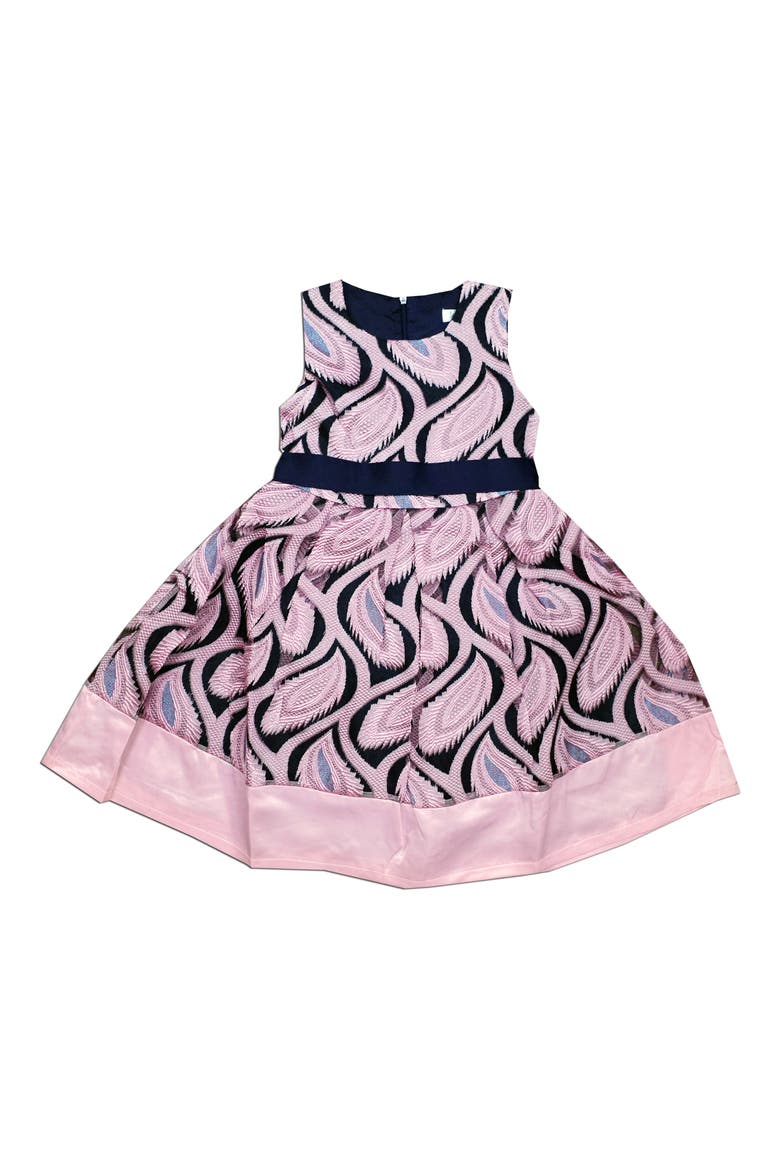 Kids' Paisley Embroidered Dress, Main, color, LIGHT/ PASTEL PINK