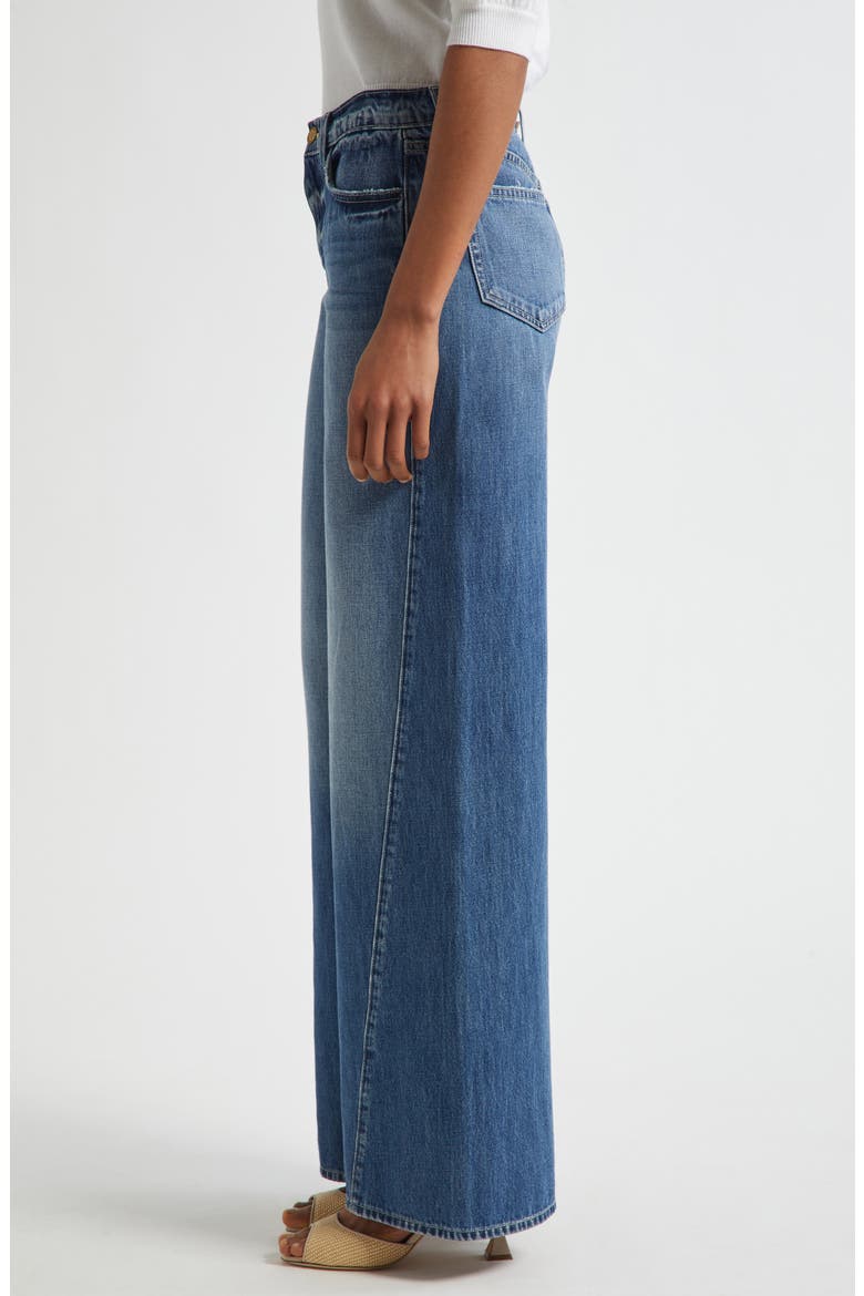 Beau High Waist Wide Leg Jeans, Alternate, color, ORTEGA