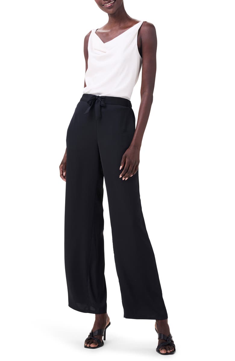 NIC+ZOE Crepe Wide Leg Pants, Alternate, color, Black Onyx