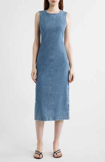 Jasmine Denim Midi Tank Dress