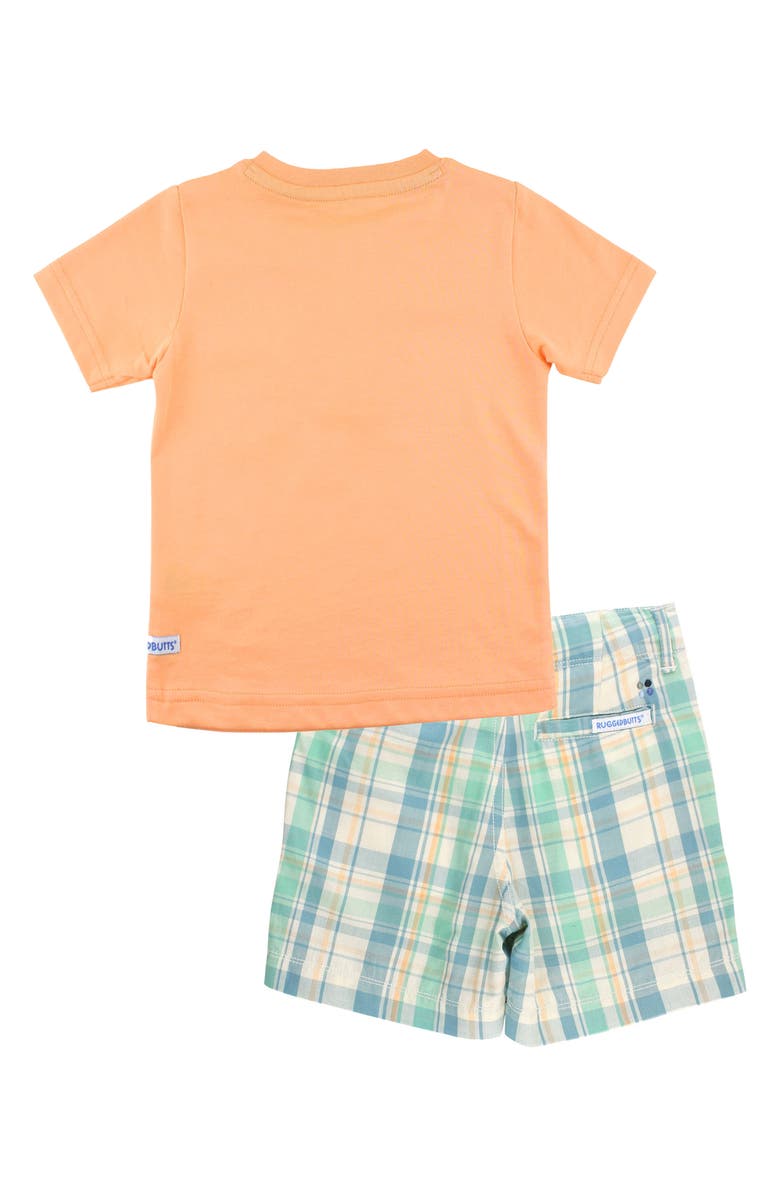 RuggedButts Pocket Henley & Plaid Shorts Set, Alternate, color, 