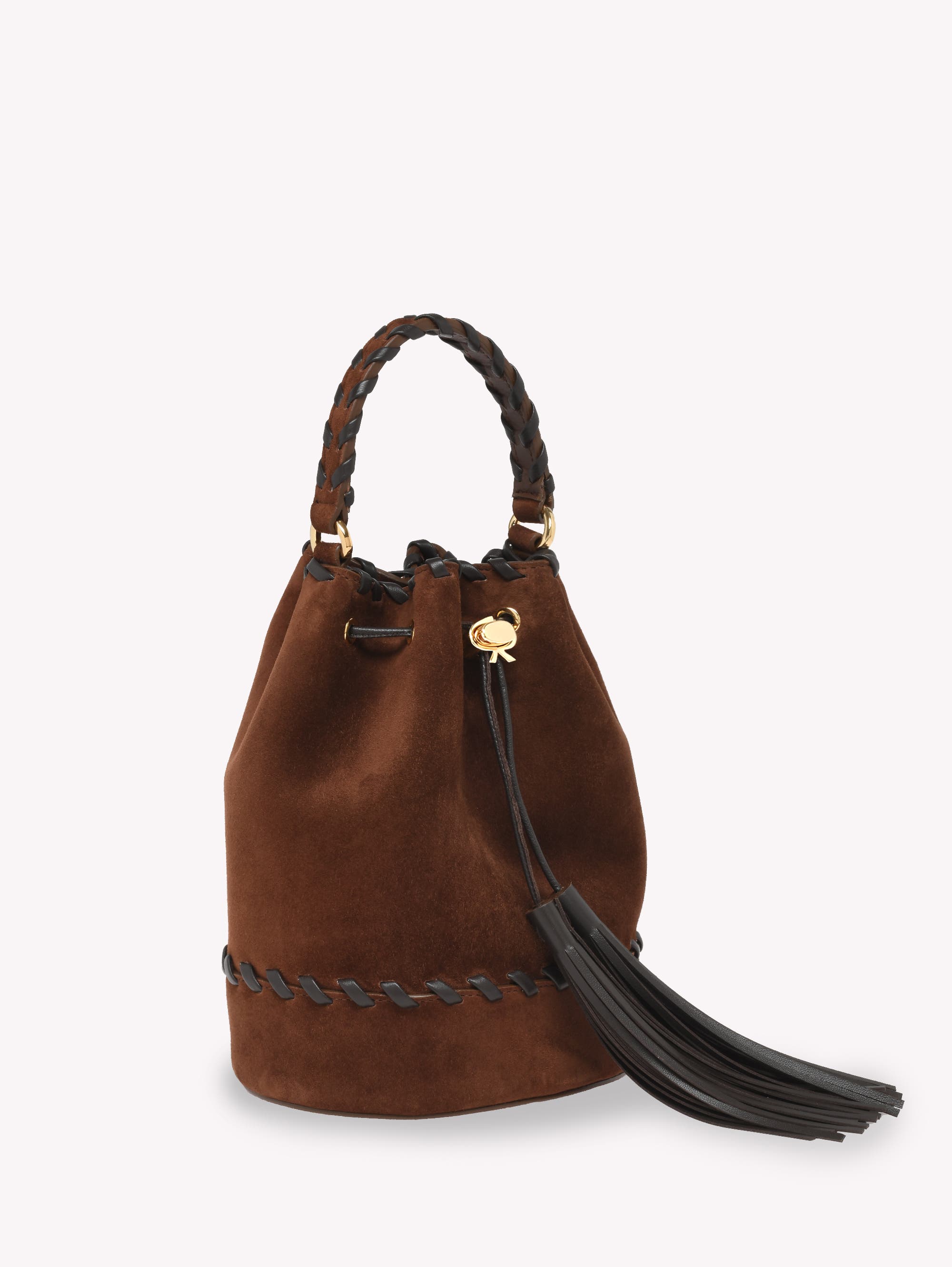 Gianvito Rossi Sienna Zaira Crossbody Bag, Alternate, color, Brown Suede