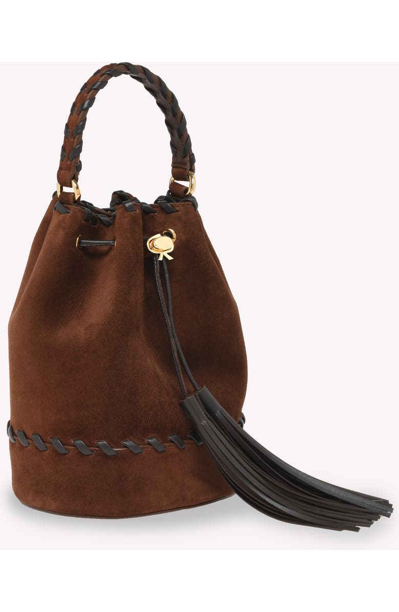 Gianvito Rossi Sienna Zaira Crossbody Bag, Alternate, color, Brown Suede