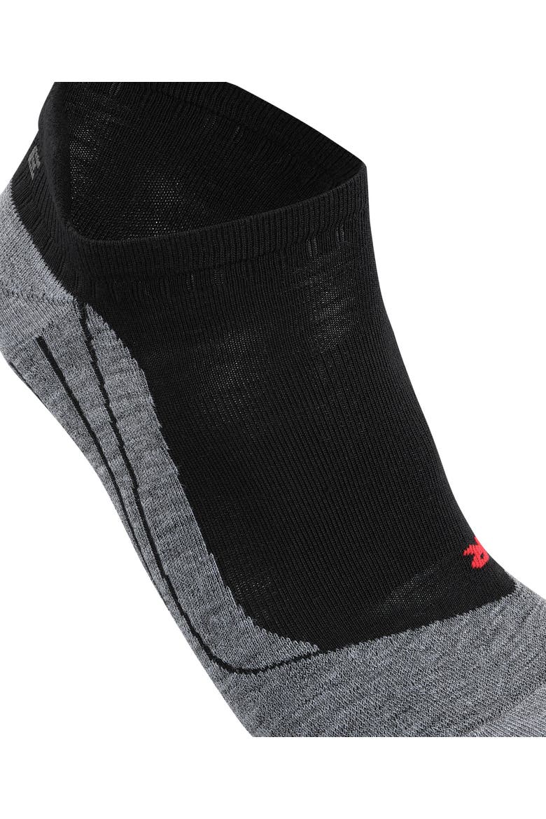 TK5 Wander Invisible Hiking Socks, Alternate, color, Black-Mix