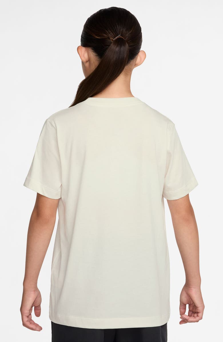 Nike Kids' Sportswear Fresh Crop Cotton Graphic T-Shirt, Alternate, color, Phantom