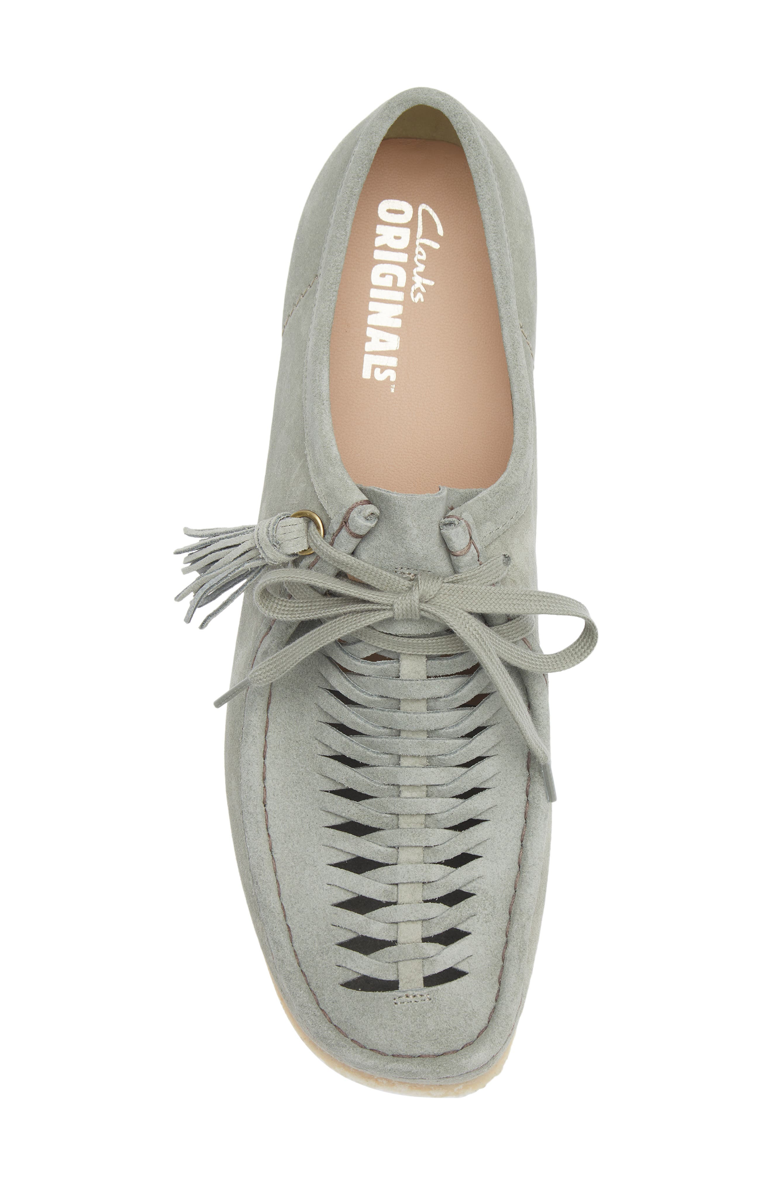 Clarks<sup>®</sup> Wallabee Weave Loafer, Alternate, color, Sage Suede