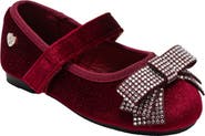bebe Kids' Embellished Bow Mary Jane Flat
