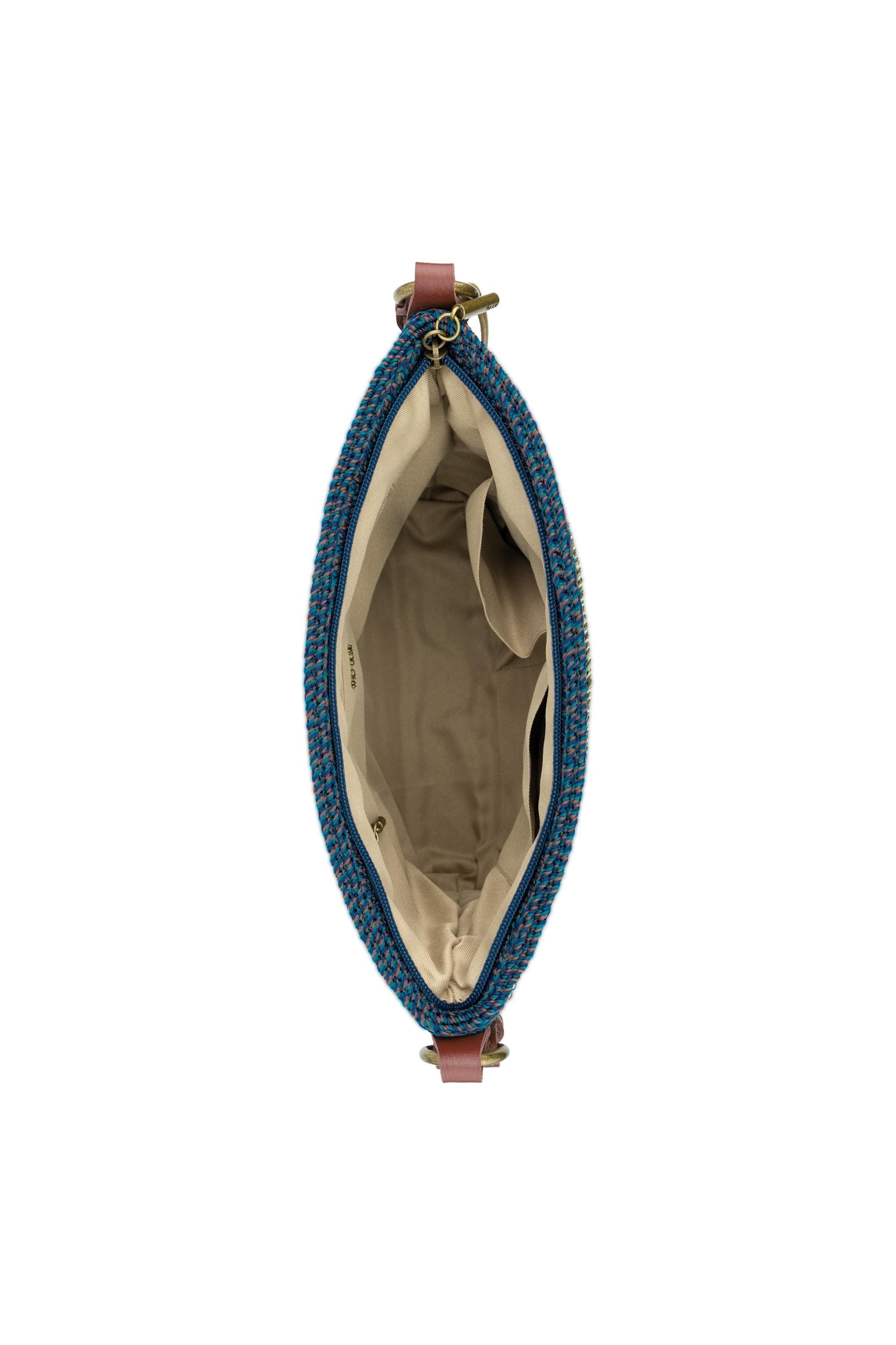 Melrose Crossbody Leather Bag, Alternate, color, Woodland Stripe