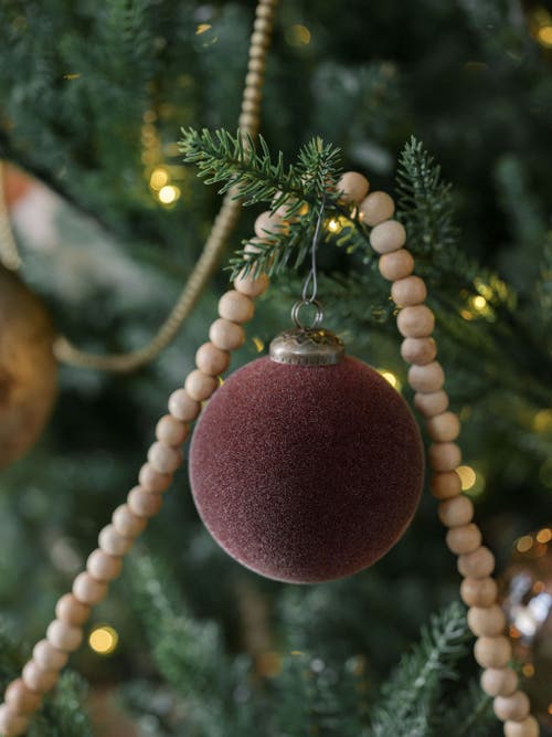 Cg Hunter 3" Flocked Bordeaux Glass Ornament In Burgundy