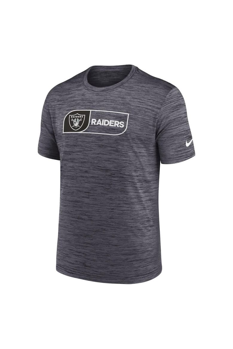 Men's Nike Black Las Vegas Raiders Big & Tall Velocity Jock Tag Performance T-Shirt, Alternate, color, Black