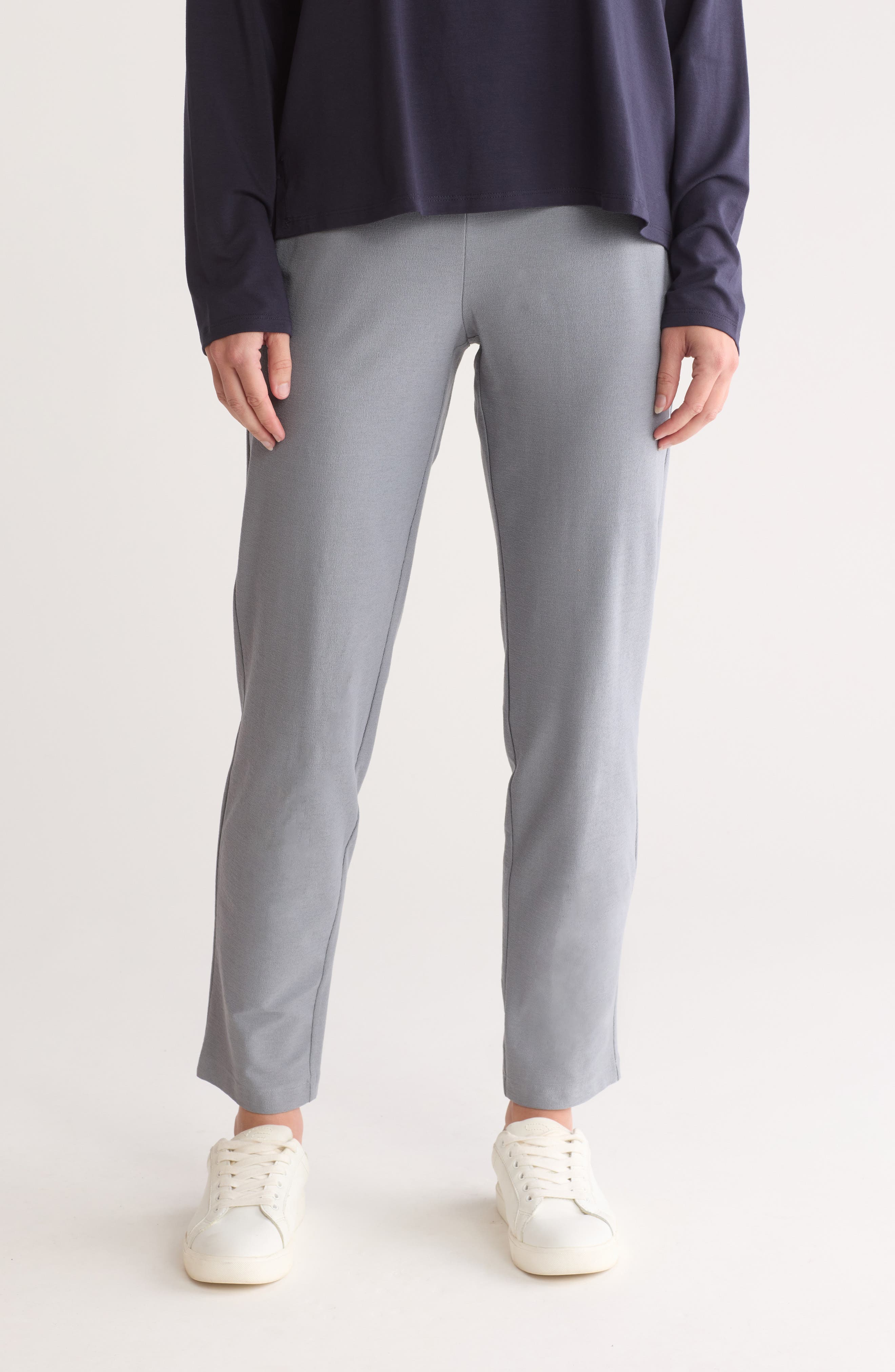 Eileen Fisher Slim Ankle Stretch Crepe Pants