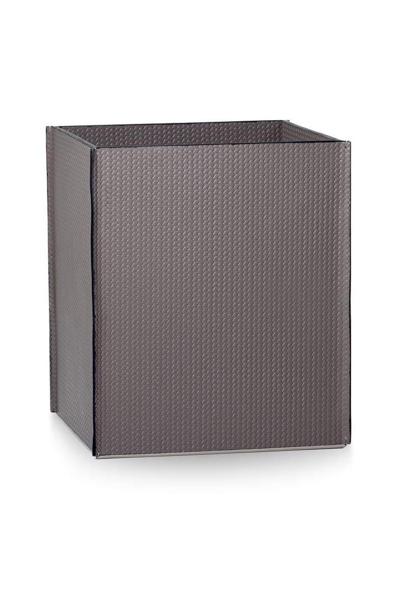Piega Braid Gray Waste Basket, Main, color, GREY