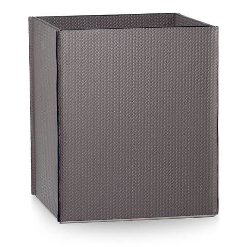 Piega Braid Gray Waste Basket