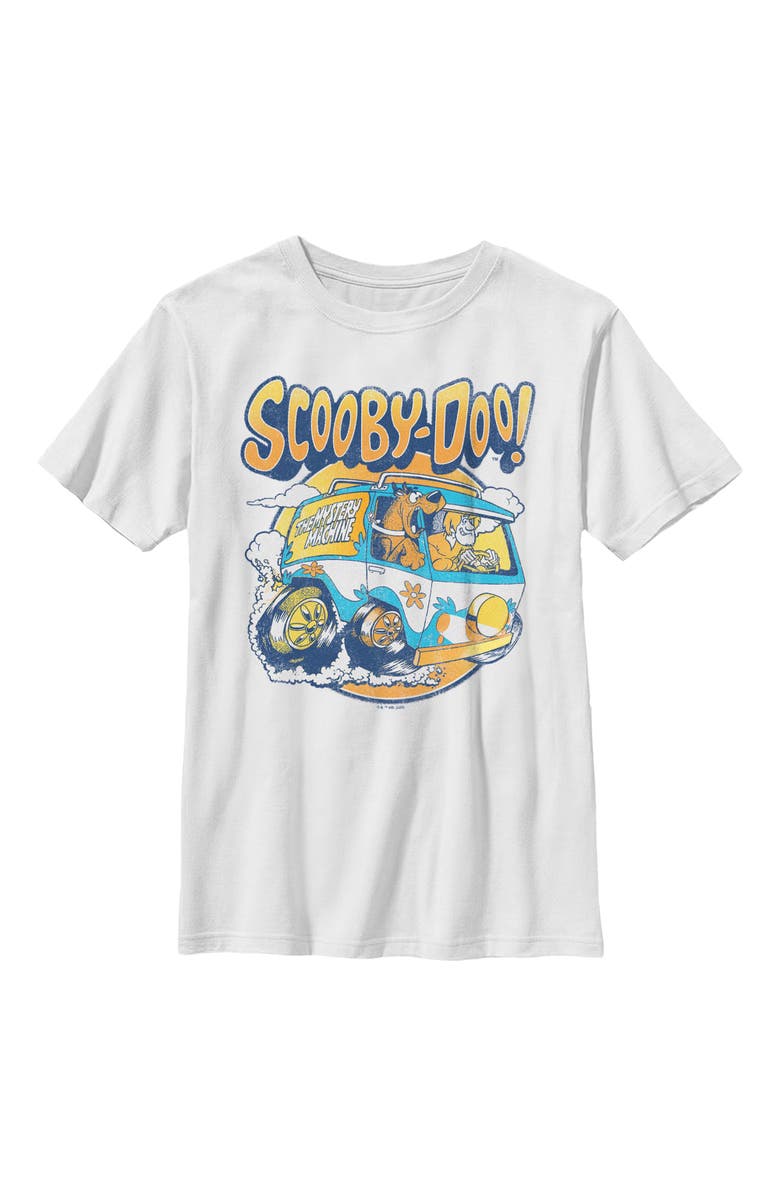 Scooby Doo Boy's Scooby Doo Fastest Mystery Machine  Graphic T-Shirt, Main, color, White