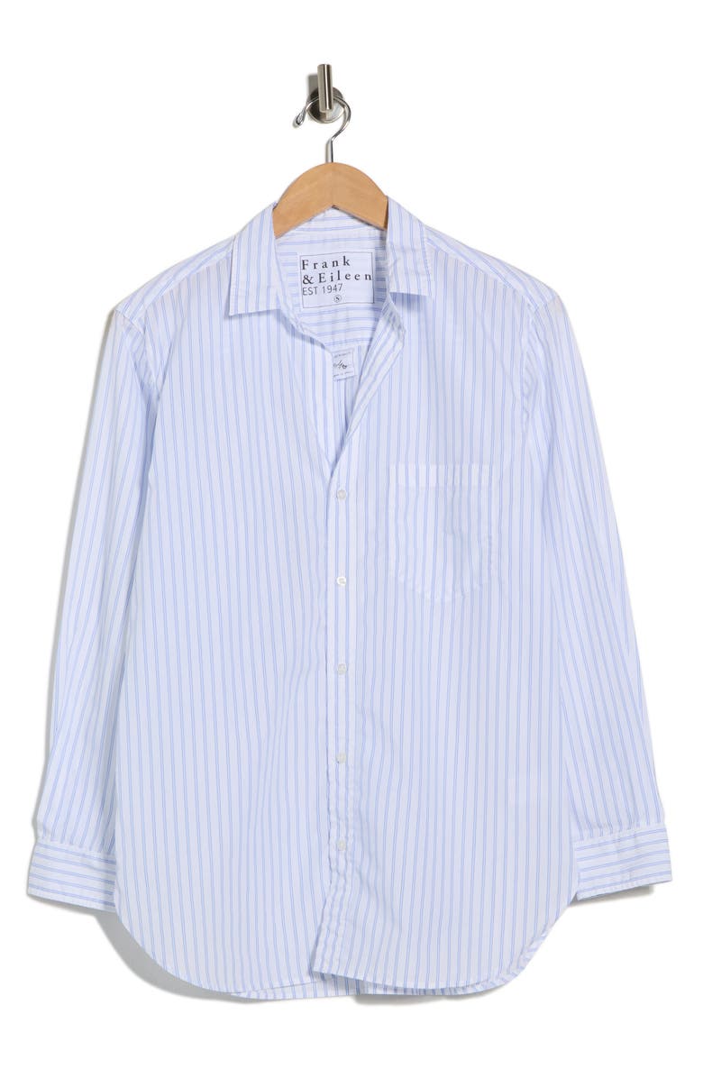 Frank & Eileen Joedy Relaxed Fit Stripe Button-Up Shirt, Alternate, color, Blue Mens Stripe