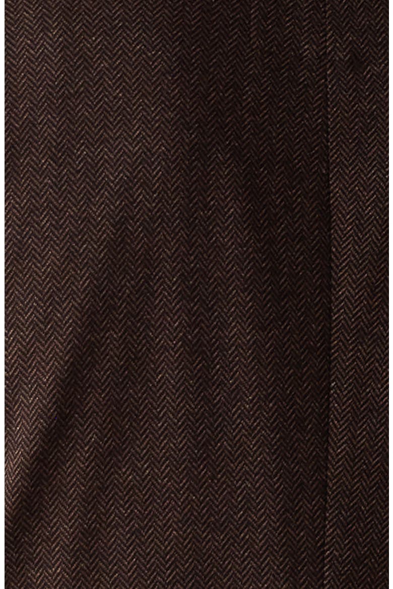 Knit Cotton Blend Herringbone Sport Coat, Alternate, color, BROWN