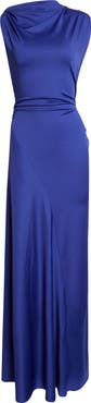 Victoria Beckham Draped Stretch Jersey Gown