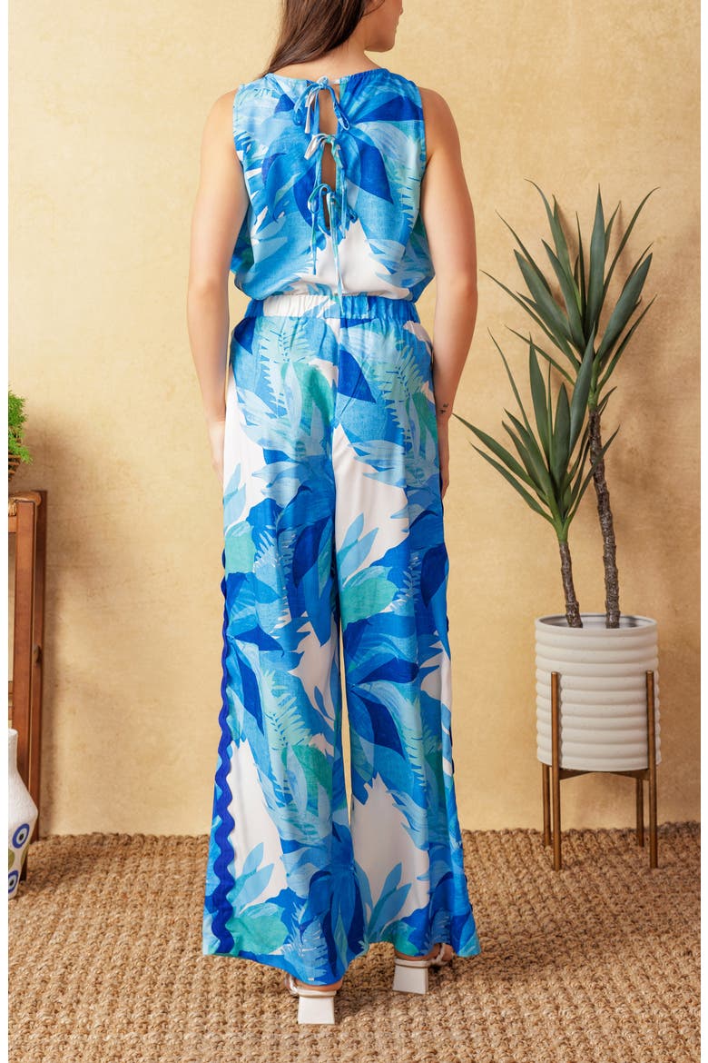 Woven Sleeveless Top, Alternate, color, BLUE MULTI