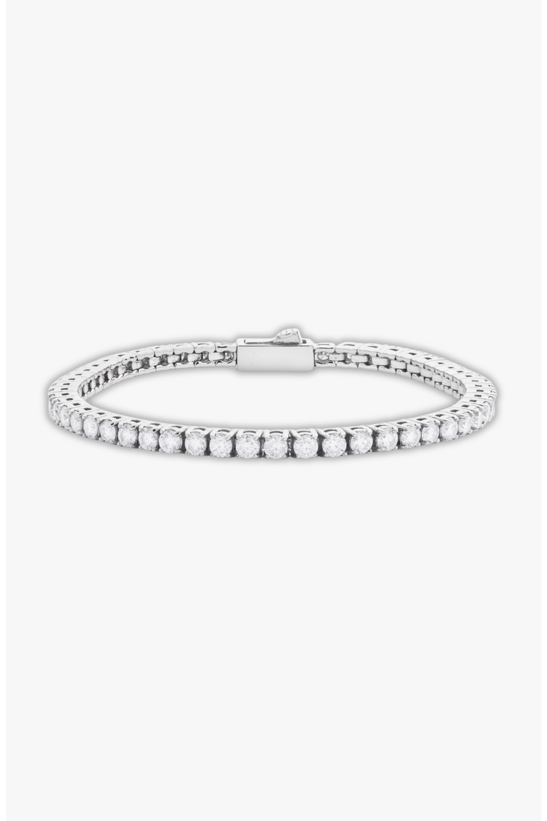 Classic Tennis Bracelet, Alternate, color, Silver