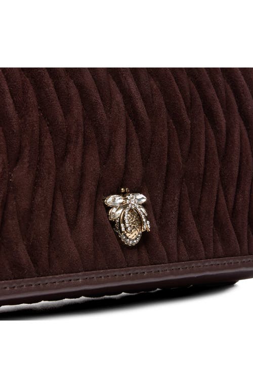 Dune London Strong Convertible Suede Crossbody Bag In Brown