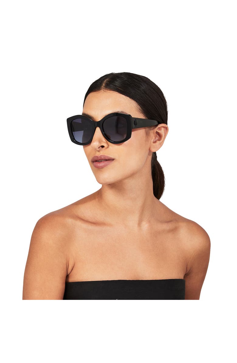 Kurt Geiger London 53mm Gradient Polarized Cat Eye Sunglasses, Alternate, color, 