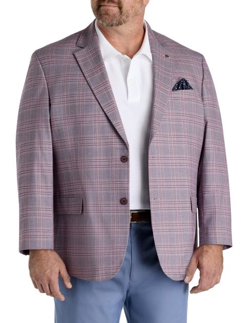 Big & Tall  Springtime Windowpane Sport Coat