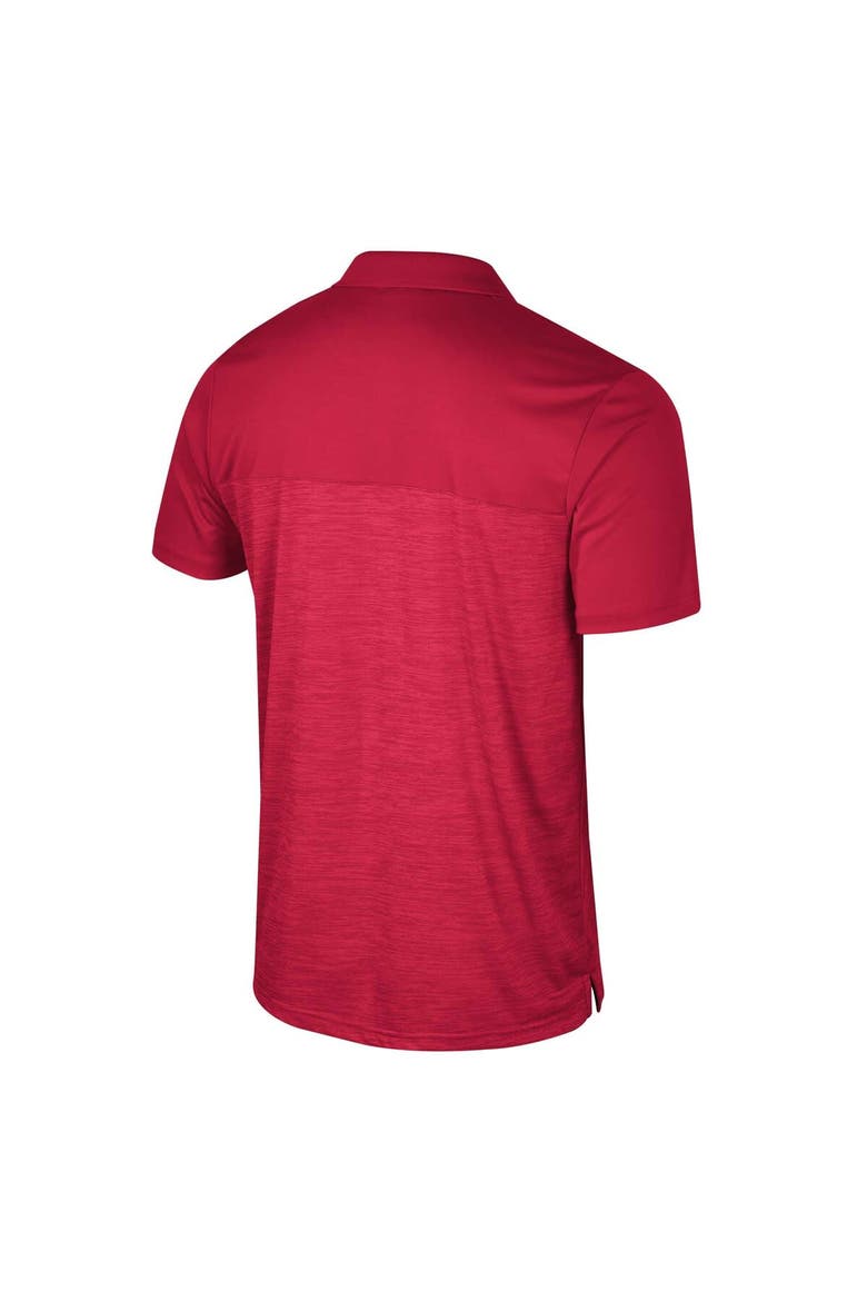 Men's Colosseum Crimson Alabama Crimson Tide Big & Tall Langmore Polo, Alternate, color, Crimson