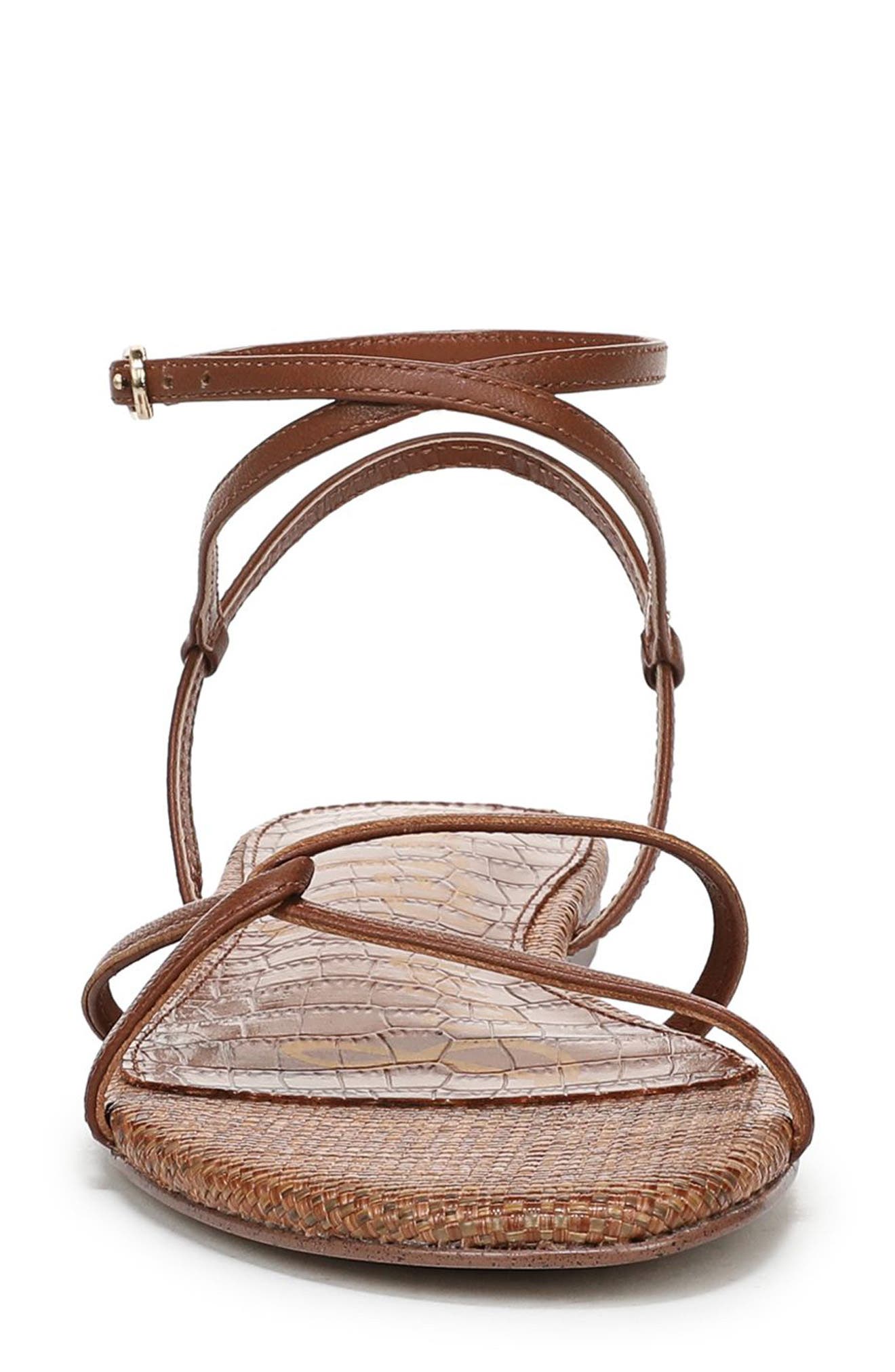 Ellina Ankle Strap Sandal, Alternate, color, RICH COGNAC
