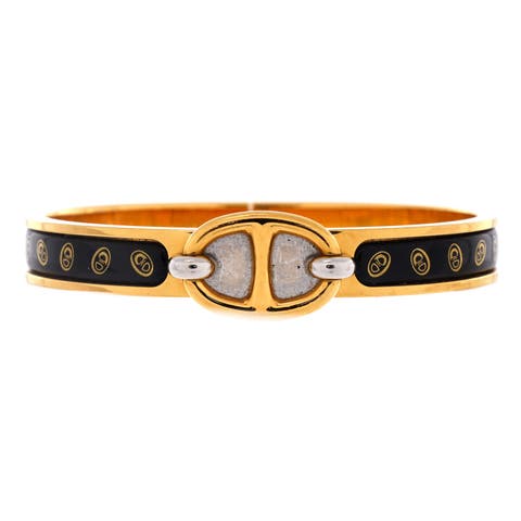 Mini Clic Chaine d'Ancre Bracelet Metal and Printed Enamel